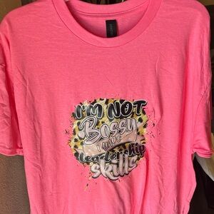 Gildan Pink Leadership Skills T-Shirt